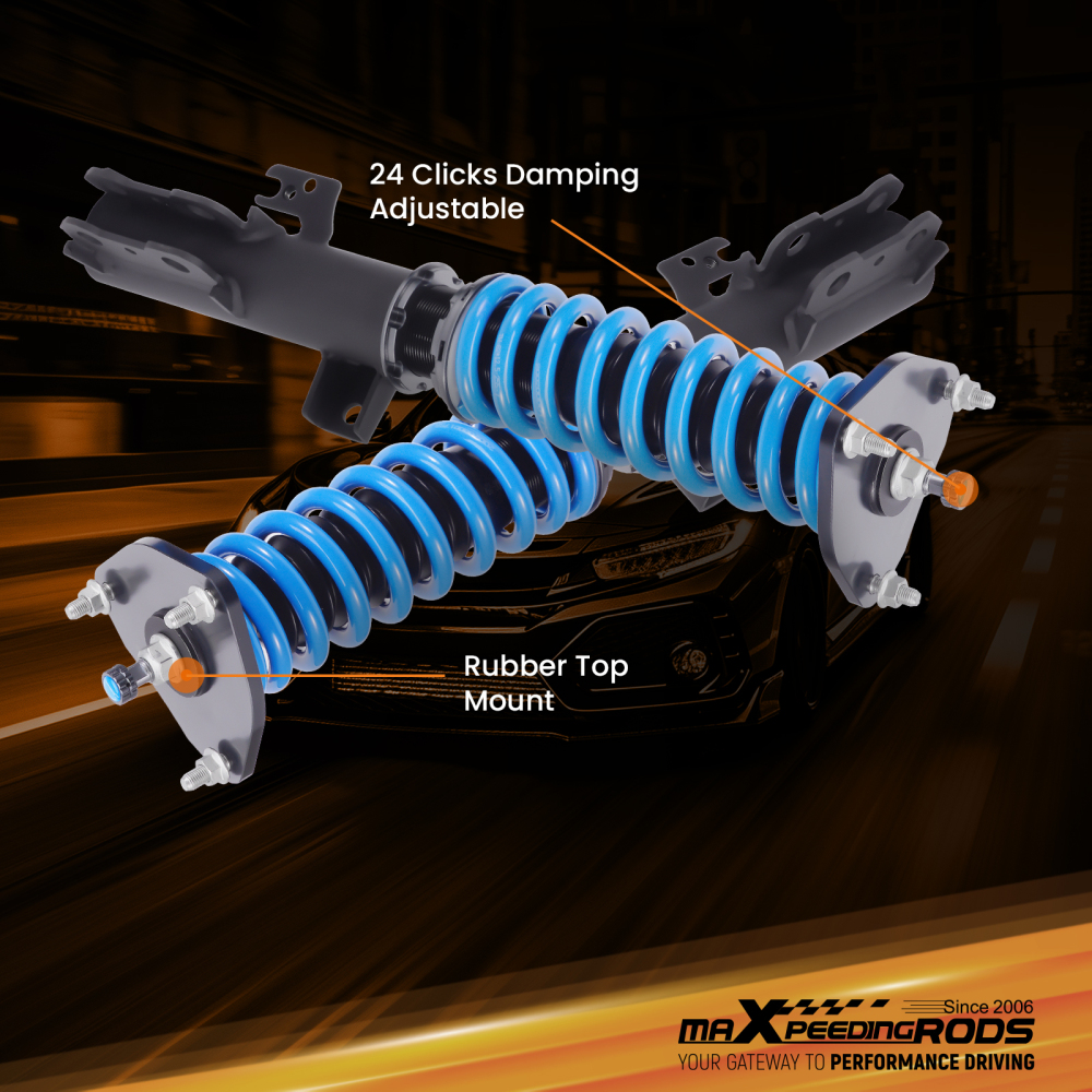 MaXpeedingrods Adjustable Coilover Shocks Kit compatible for Toyota Sienna FWD AWD 2011-20