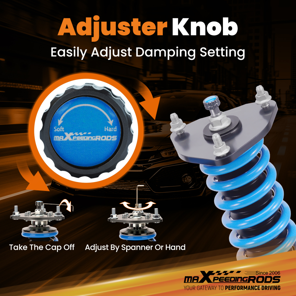 MaXpeedingrods Adjustable Coilover Shocks Kit compatible for Toyota Sienna FWD AWD 2011-20