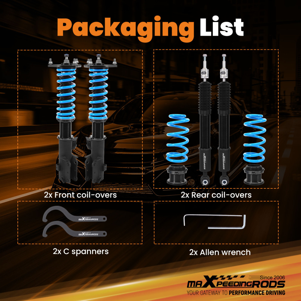 MaXpeedingrods T6 Adjustable Coilovers Lowering Coils compatible for KIA Sportage 2017-2022