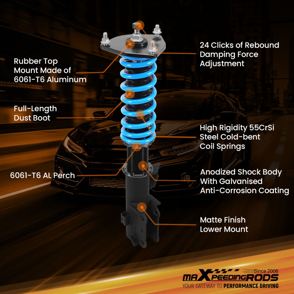 MaXpeedingrods T6 Adjustable Coilovers Lowering Coils compatible for KIA Sportage 2017-2022