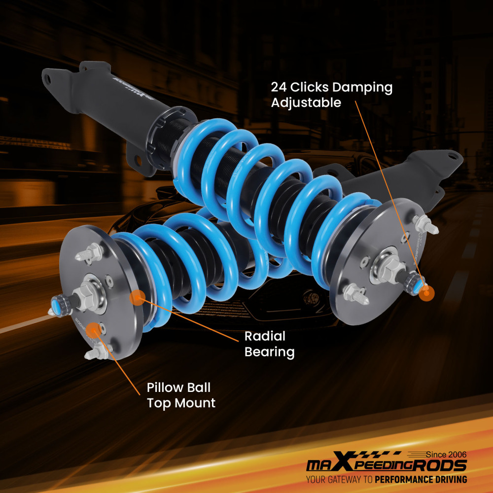 MaXpeedingrods COT6 Coilover Suspension Kits compatible for Dodge Charger 06-10 & Compatible for SRT-8