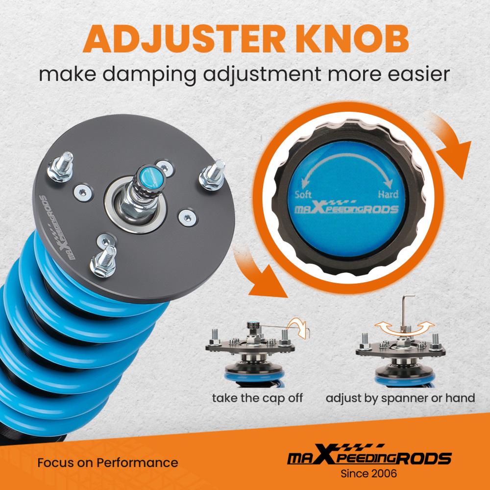 24 ways Damper Coilovers ShocksSprings Kit compatible for DODGE CHARGER SRT8 06-10 RWD Lowering Kit