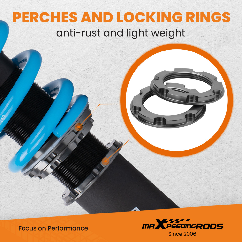 24 ways Damper Coilovers ShocksSprings Kit compatible for DODGE CHARGER SRT8 06-10 RWD Lowering Kit