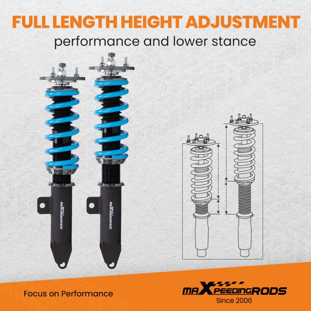 24 ways Damper Coilovers ShocksSprings Kit compatible for DODGE CHARGER SRT8 06-10 RWD Lowering Kit