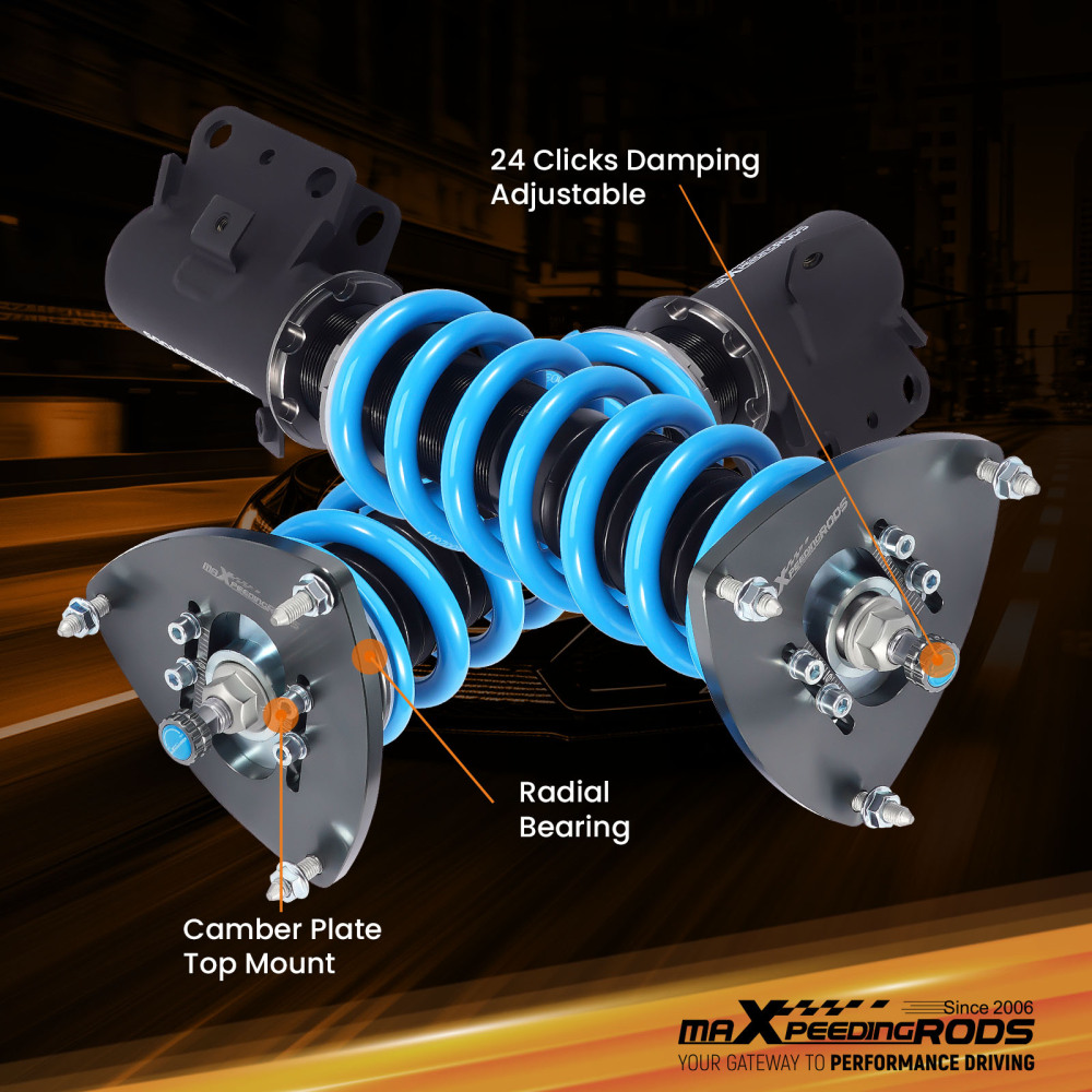 MaXpeedingrods T6 Coilovers Lowering Kit For Subaru Impreza WRX STI 08-14