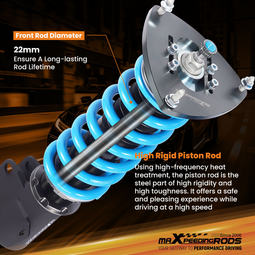 MaXpeedingrods T6 Coilovers Lowering Kit For Subaru Impreza WRX STI 08-14