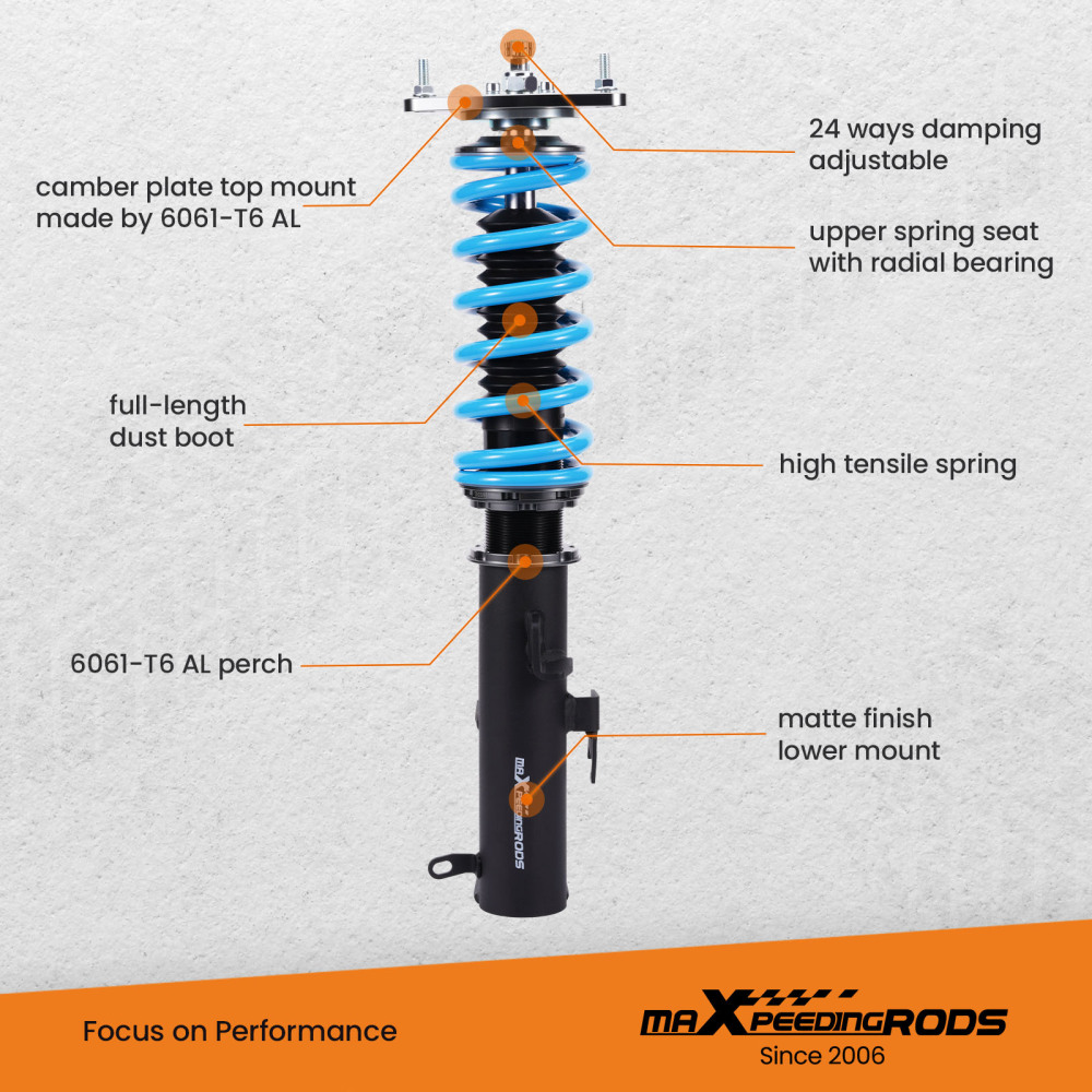 MaXpeedingrods T6 Damper Adjustable Coilovers For Subaru Legacy 2015-2019