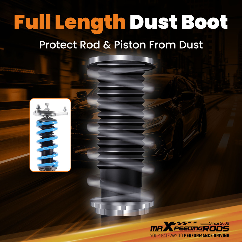 24 Level Damper Adjustable Coilovers Lowering Kit compatible for Subaru Forester SJ 2014-18