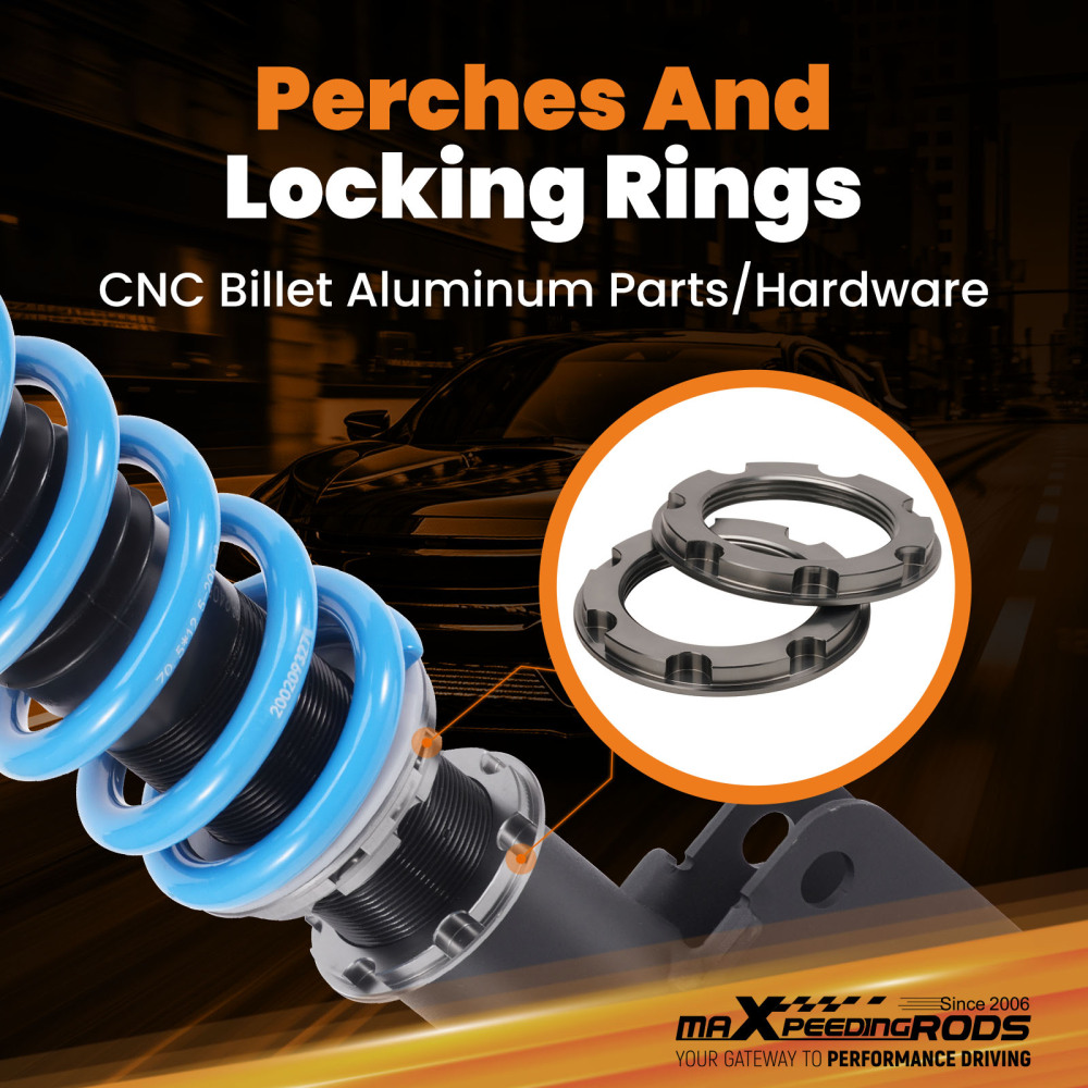 24 Level Damper Adjustable Coilovers Lowering Kit For Subaru Forester SJ 2012-18