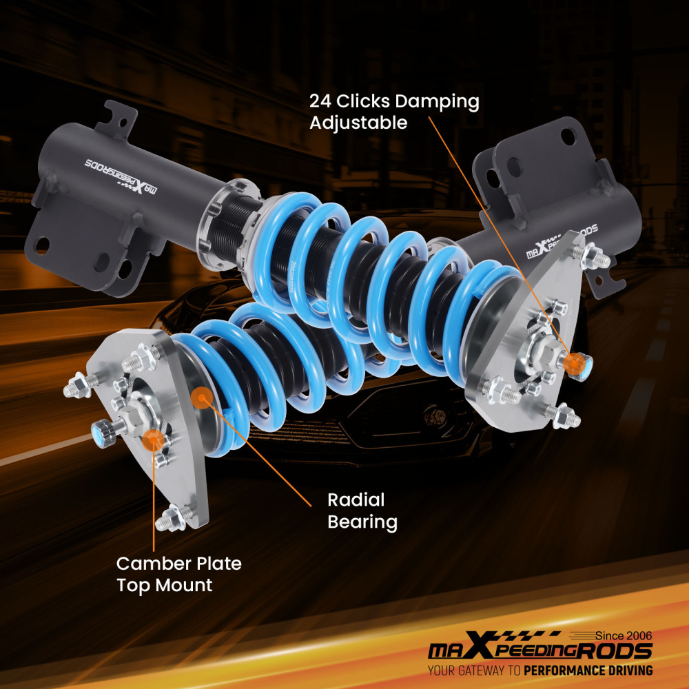 24 Level Damper Adjustable Coilovers Lowering Kit For Subaru Forester SJ 2012-18