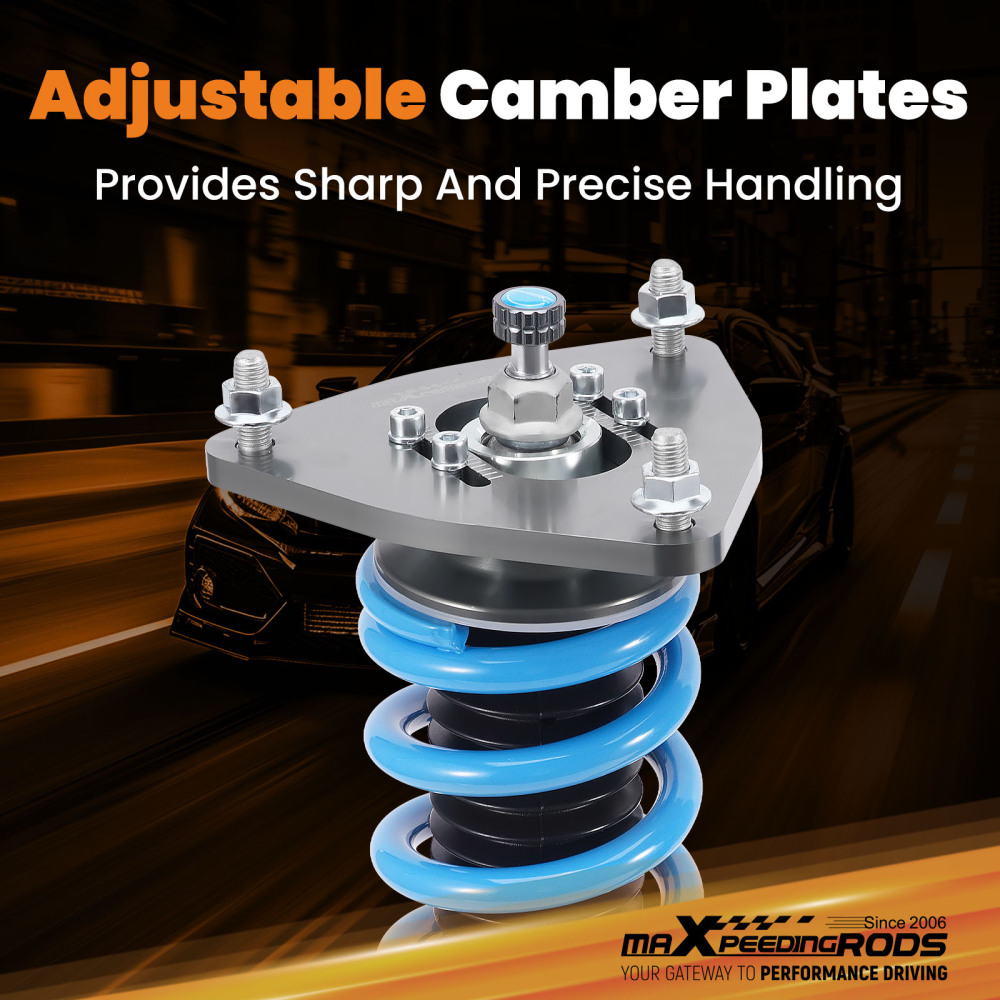 24 Level Damper Adjustable Coilovers Lowering Kit For Subaru Forester SJ 2012-18