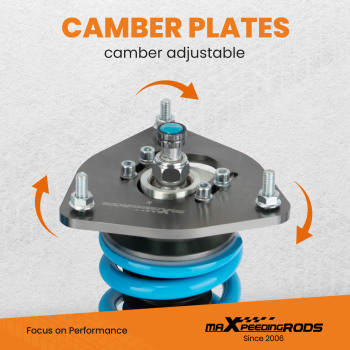 Compatible for Subaru Impreza WRX GDA GDB 24 Way Full Adjustable Coilover Struts Assembly lowering kit