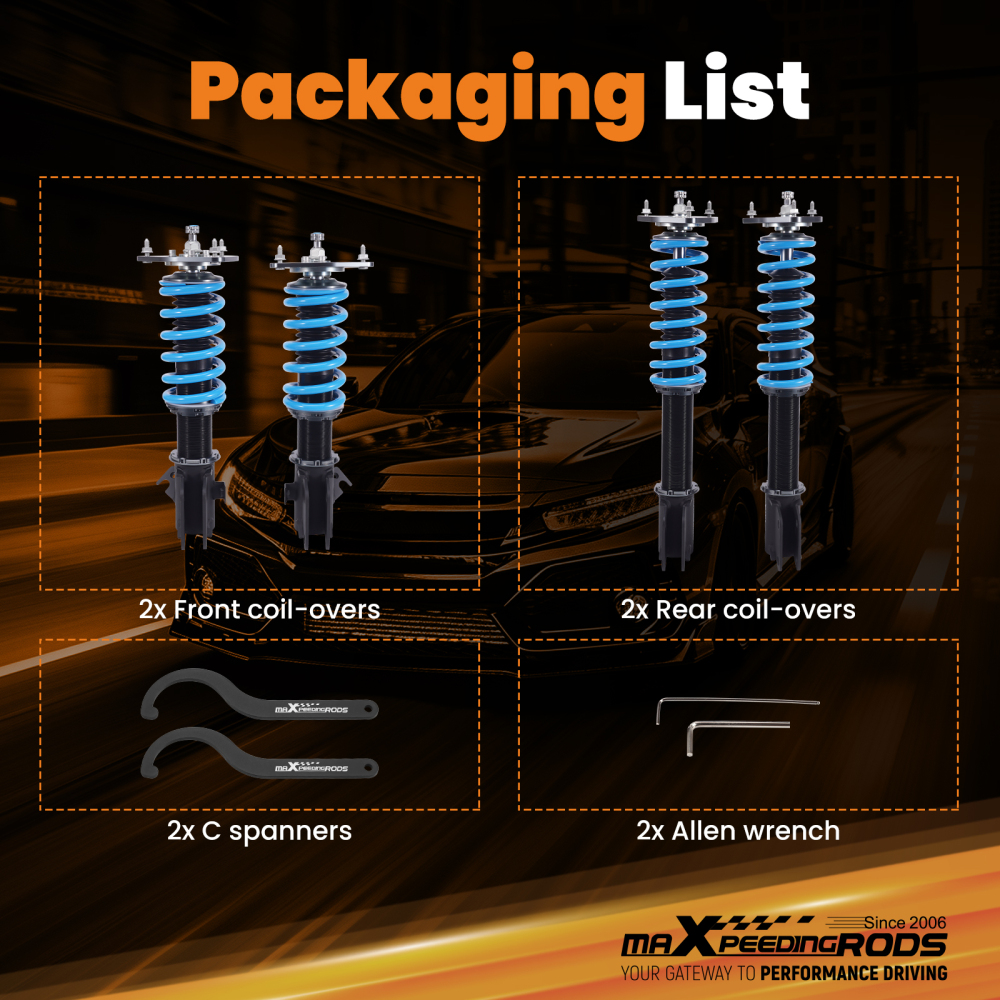 Adjustable Damper Coilover compatible for Subaru Impreza WRX 2000 -2007 GDA GD9 GGA STI GDB Lowering Kit