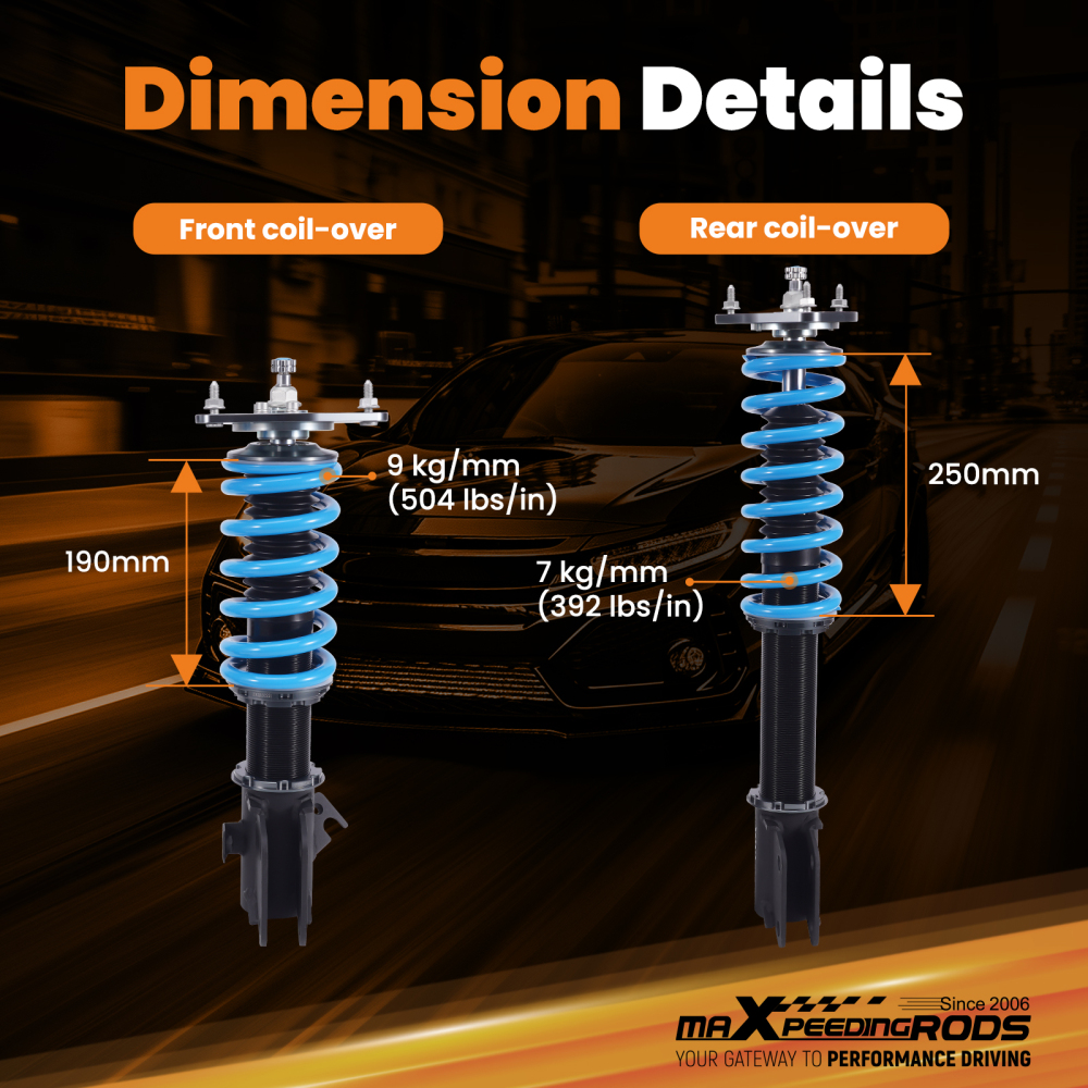 Adjustable Damper Coilover compatible for Subaru Impreza WRX 2000 -2007 GDA GD9 GGA STI GDB Lowering Kit