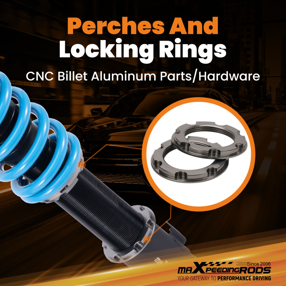 MaXpeedingrods 24 Step Adjustable Coilovers compatible for Subaru Impreza WRX STI GDF 05-07