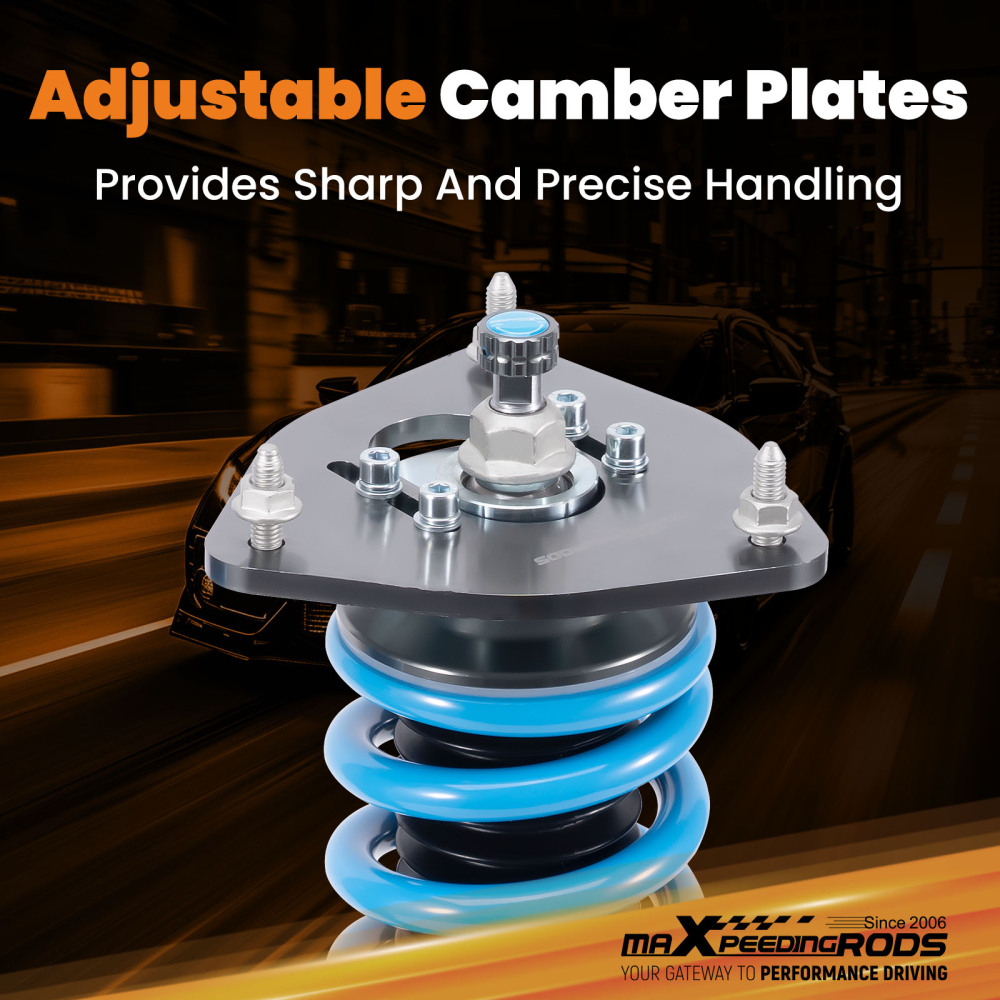 MaXpeedingrods 24 Step Adjustable Coilovers compatible for Subaru Impreza WRX STI GDF 05-07