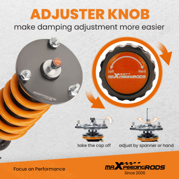 MaXpeedingrods Street Coilovers compatible for Toyota Supra1986-1992 Shock Absorbers lowering kit