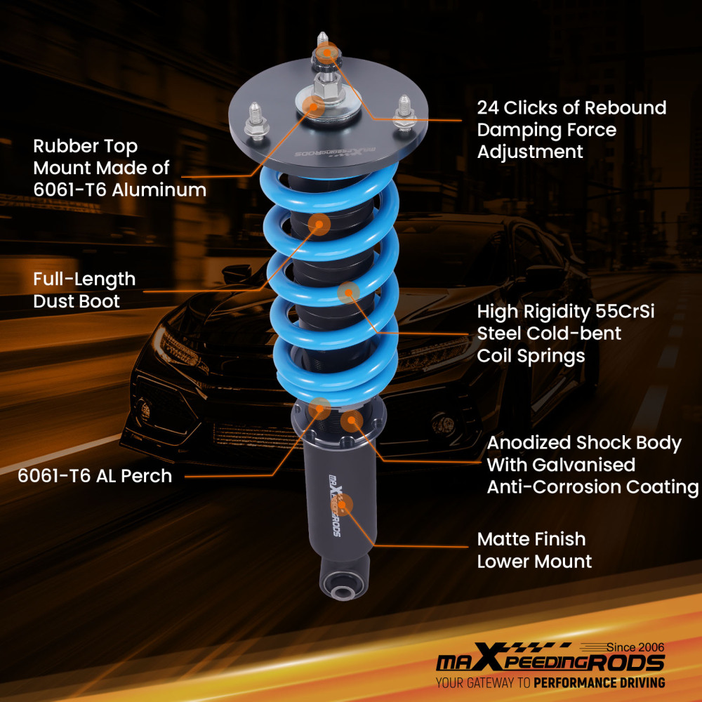 Amortisseurs Combinés Filetés compatible pour Toyota Supra JZA70 MA70 GA70 86-92