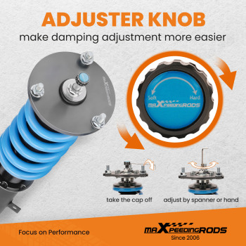 MaXpeedingrods Street Coilovers 24 Ways Damper Shocks Kit For TOYOT compatible for SUPRA 87-92 lowering kit