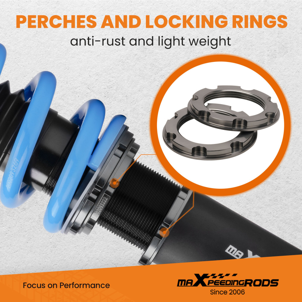 MaXpeedingrods Street Coilovers 24 Ways Damper Shocks Kit For TOYOT compatible for SUPRA 87-92 lowering kit