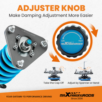 MaXpeedingrods COT6 Coilovers 24 Way Damper Suspension compatible for Scion tC 2005-2010 lowering kit