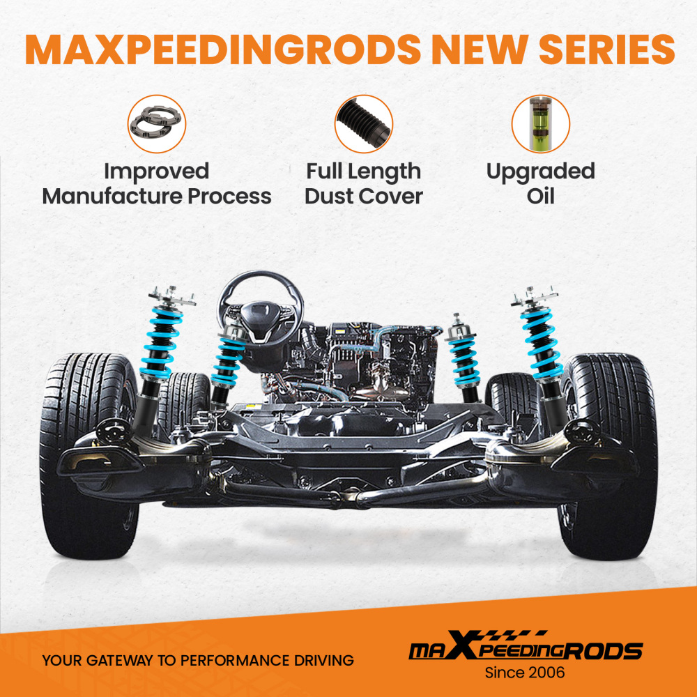 MaXpeedingrods COT6 Coilovers 24 Way Damper Suspension compatible for Scion tC 2005-2010 lowering kit