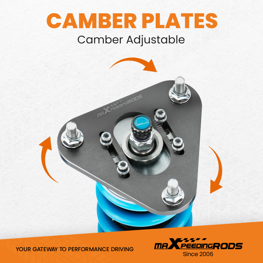 MaXpeedingrods COT6 Coilovers 24 Way Damper Suspension compatible for Scion tC 2005-2010 lowering kit