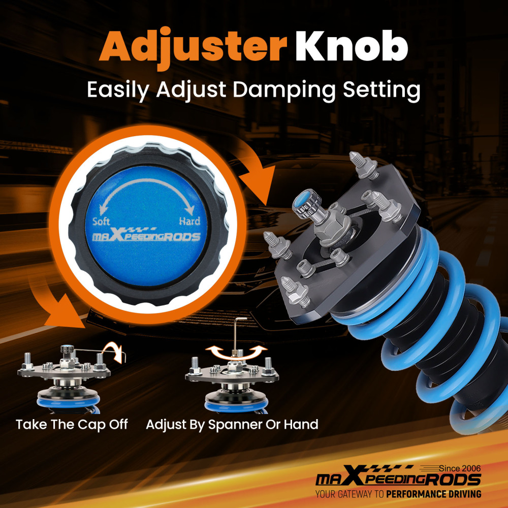 MaXpeedingrods T6 Coilovers Adjustable Suspension Kit compatible for Toyota Starlet 91-99