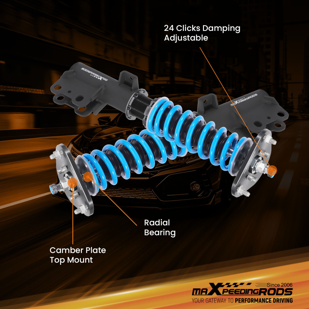 MaXpeedingrods T6 Adjustable Coilover Shocks Kit compatible for Toyota CH-R CHR AX10 18-22
