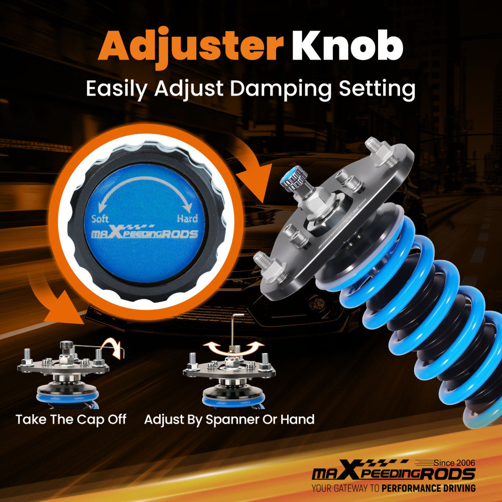 MaXpeedingrods T6 Adjustable Coilover Shocks Kit compatible for Toyota CH-R CHR AX10 18-22