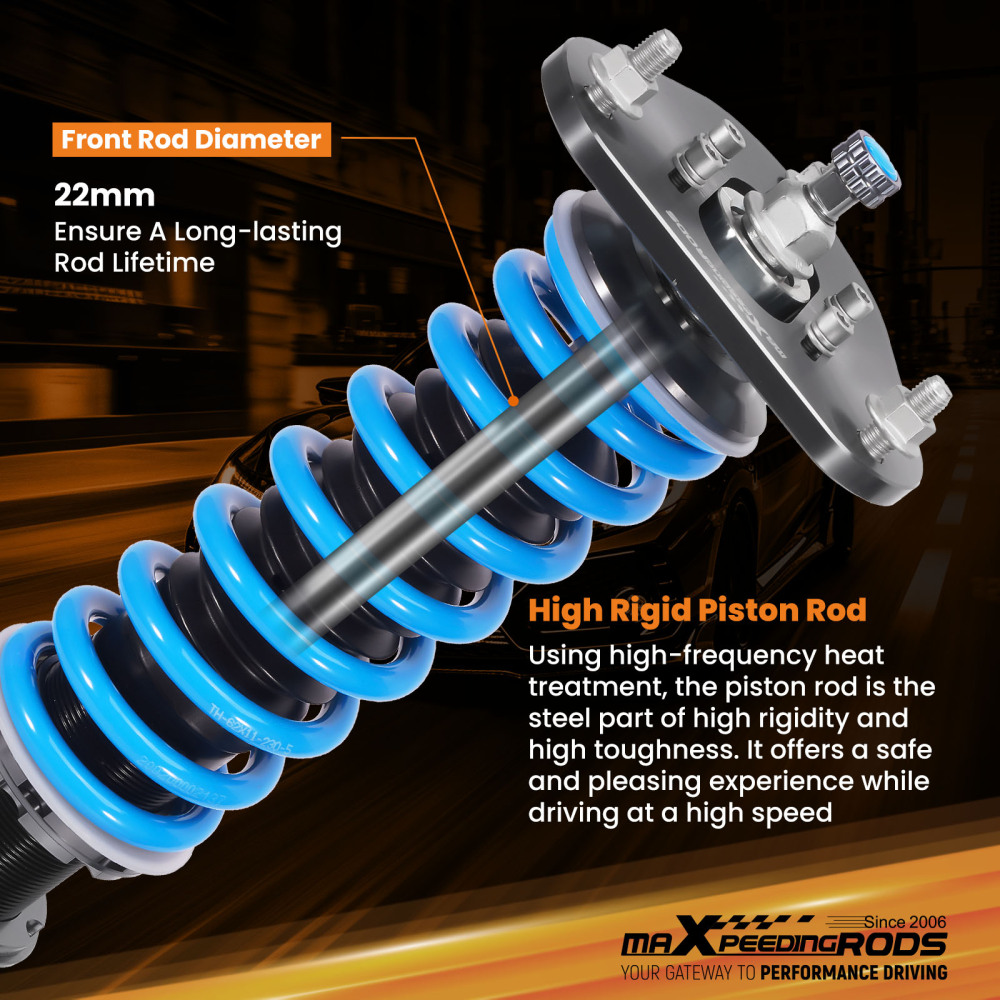 MaXpeedingrods T6 Adjustable Coilover Shocks Kit compatible for Toyota CH-R CHR AX10 18-22