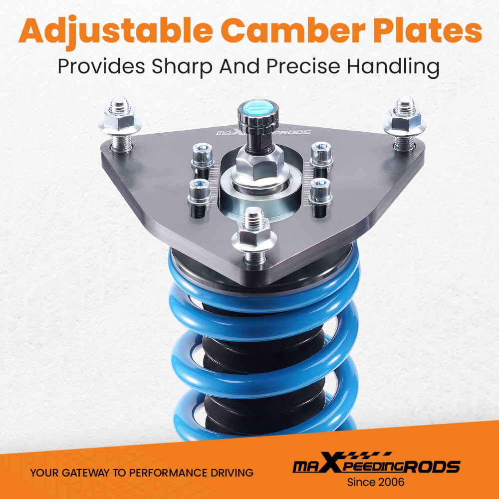 MaXpeedingrods T6 Coilovers Suspension compatible for Hyundai Tiburon 03-08 Adj. Damper