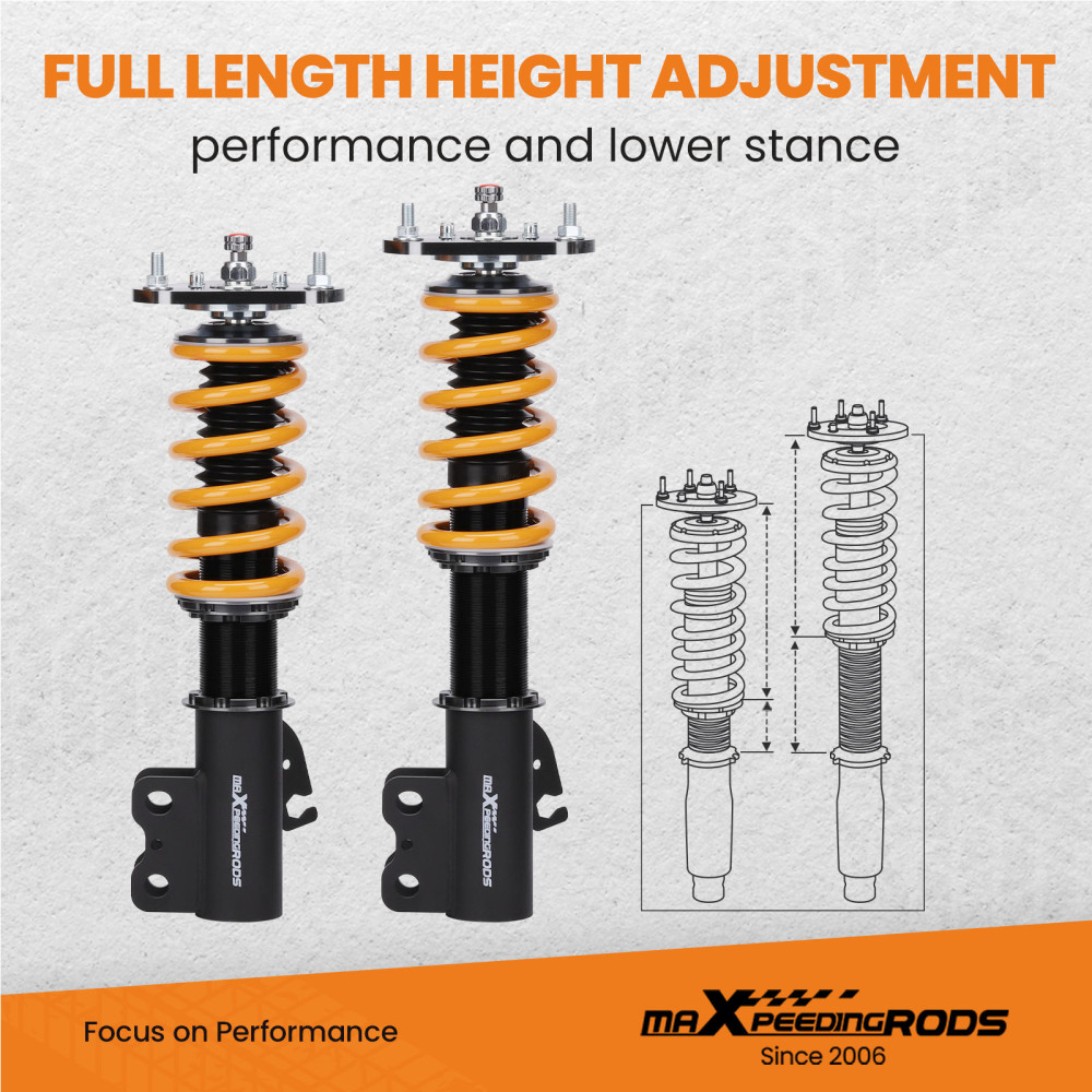 Upgraded Racing Coilovers Suspension Kits compatible for Toyota Celica GT GTS compatible for FWD 1990-1993 Lowering Kit