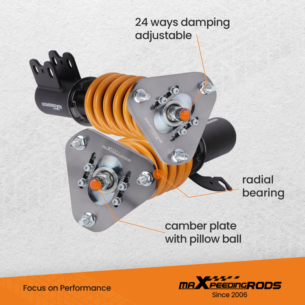 Upgraded Racing Coilovers Suspension Kits compatible for Toyota Celica GT GTS compatible for FWD 1990-1993 Lowering Kit