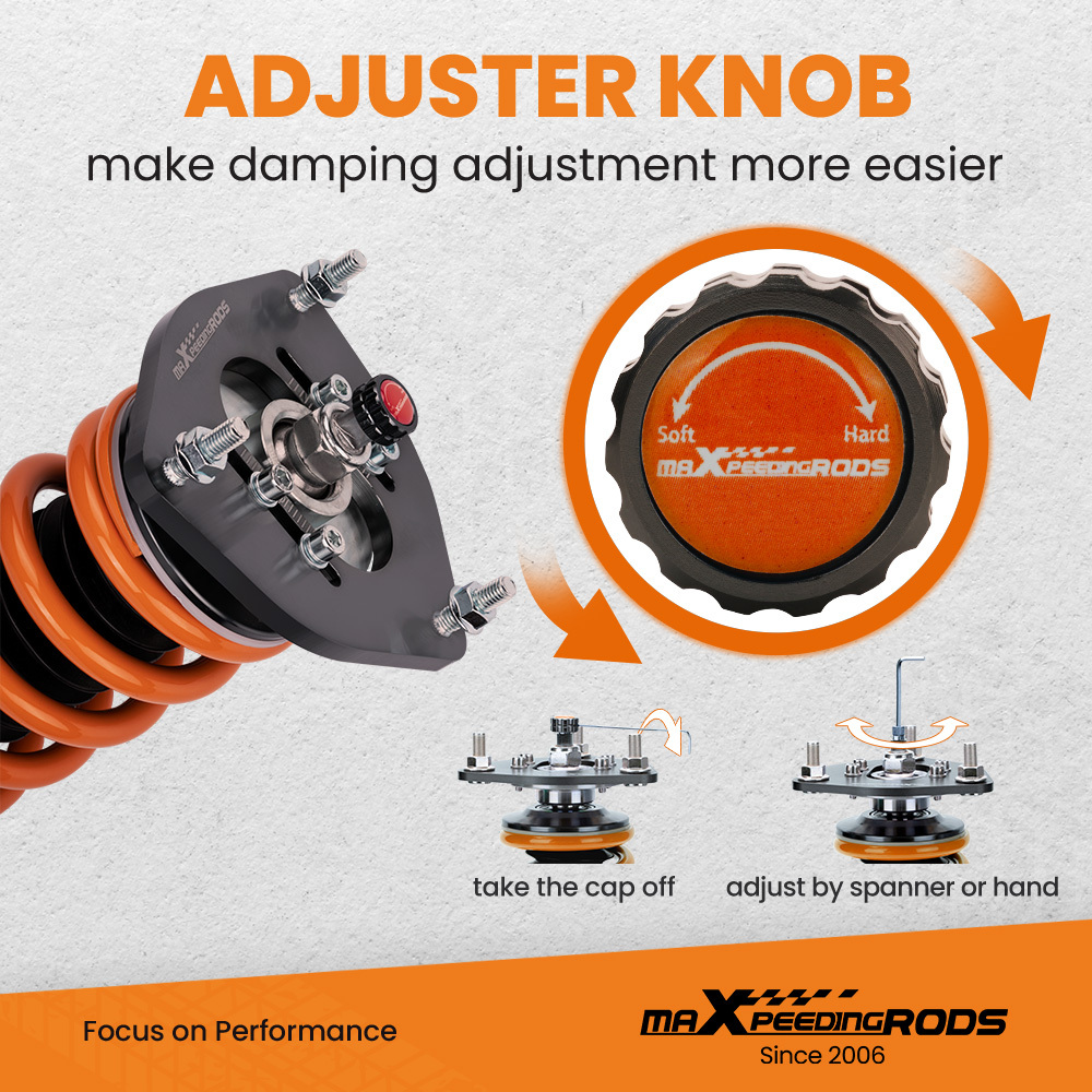 COT6 STREET ADJUSTABLE COILOVER SUSPENSION compatible for COROLLA E90 E100 E110 AE92 88-99 lowering kit