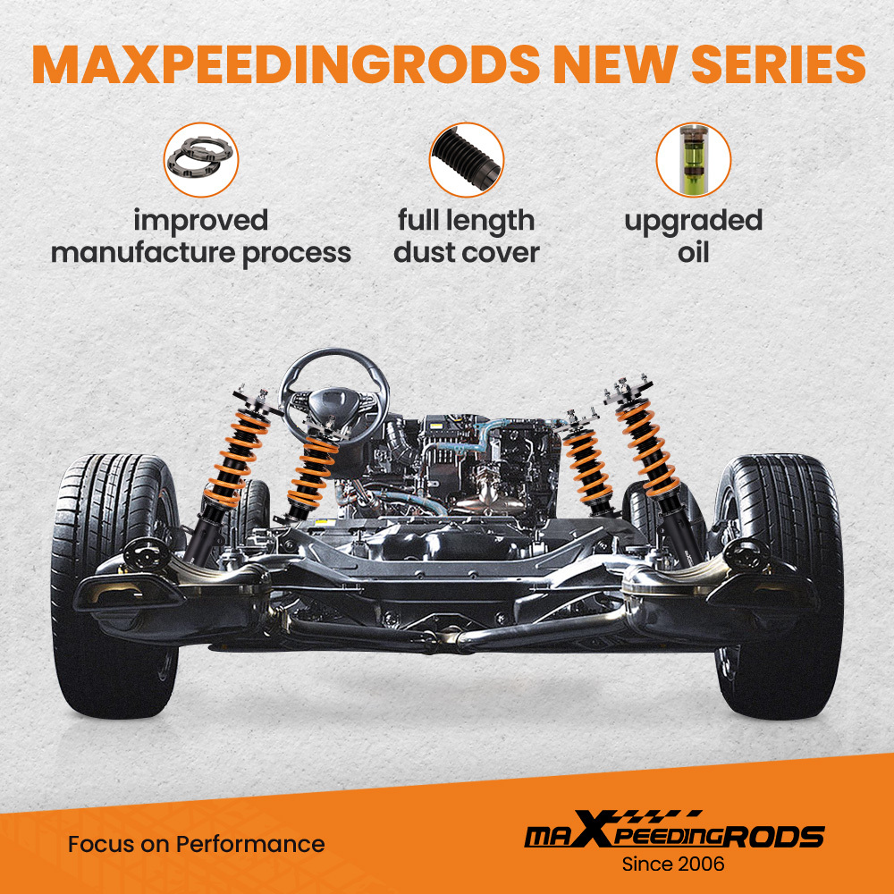 COT6 STREET ADJUSTABLE COILOVER SUSPENSION compatible for COROLLA E90 E100 E110 AE92 88-99 lowering kit