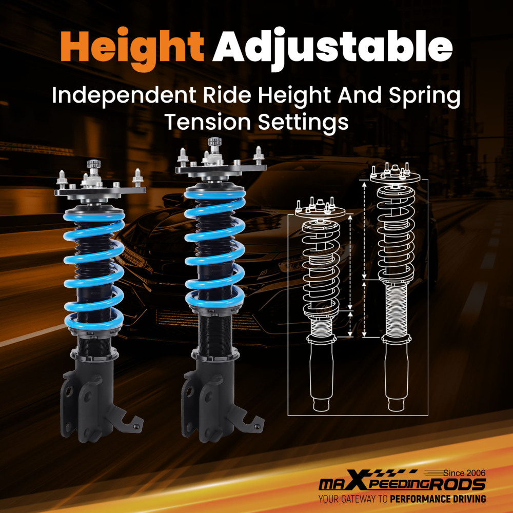 Adjust Coilover compatible for Toyota Corolla E90 E100 E110 AE92 AE101 AE111 Suspension Kit Lowering Kit