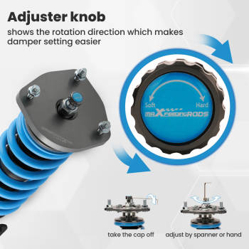 Upgrade Adjustable Coilover compatible for Toyota Corolla E90 E100 E110 AE92 AE101 AE111 Lowering Kit