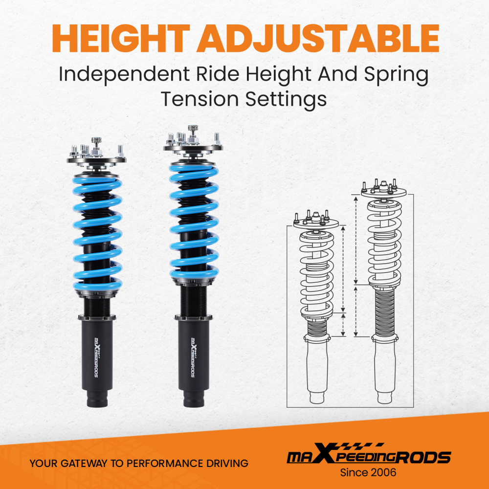 Coilovers Suspension Kit compatible for Honda Accord CL7CL9 2003-2008