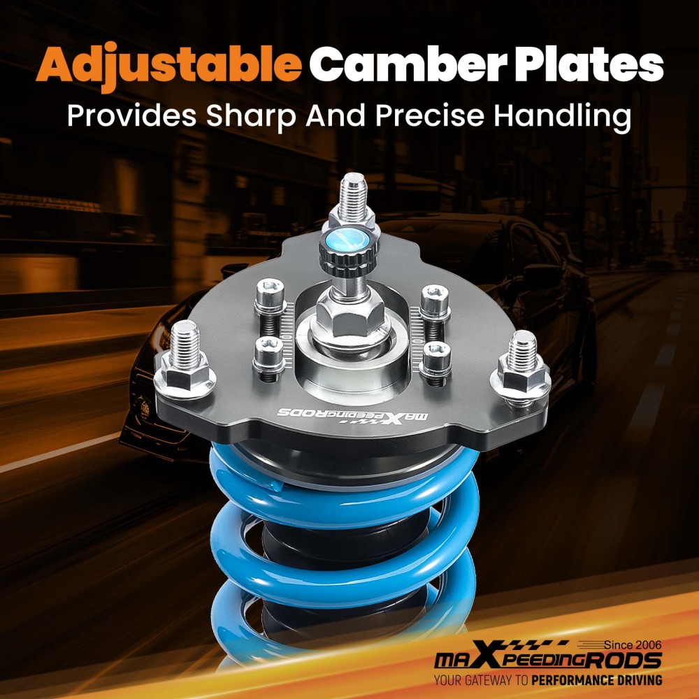 Maxpeedingrods T6 Coilover 24 Way Damper Lowering Kit compatible for Toyota Venza compatible for FWD 09-15