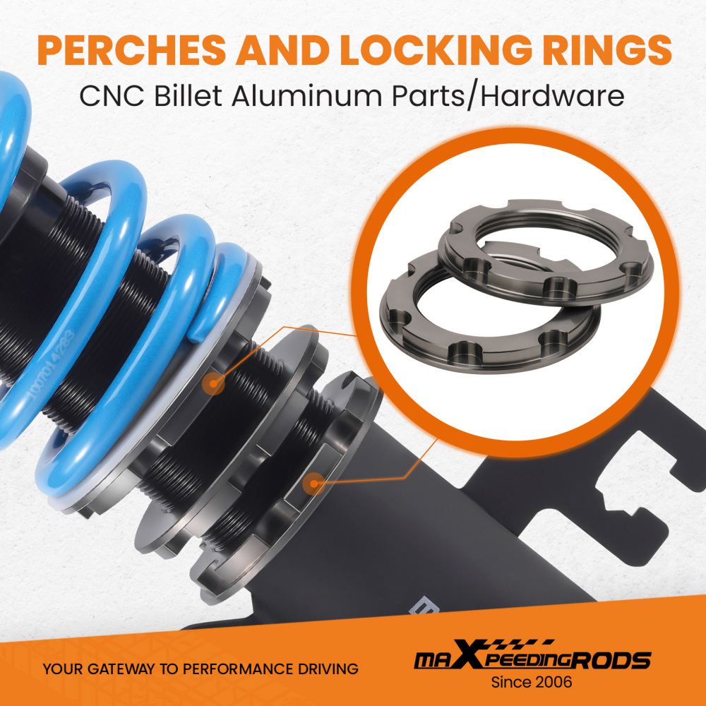 Compatible for NISSAN VERSA N17 2013-19 24 Level Damper Coilovers Suspension Lowering Kit