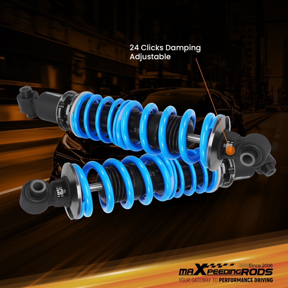 MaXpeedingrods T6 Adjustable Coilovers Shocks Kit compatible for Dodge Viper 1992-1995