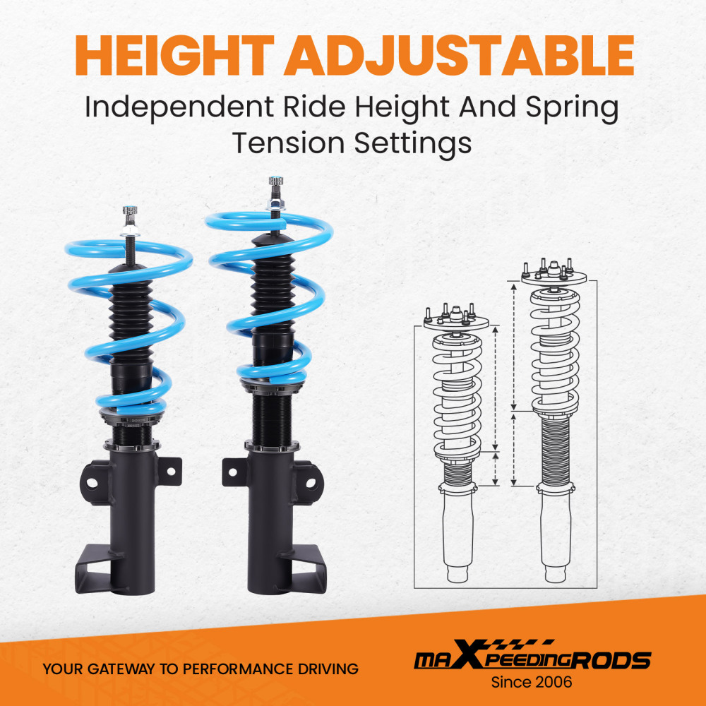 Coilovers Suspension compatible for Mercedes-benz C-Class W203 Saloon CLK W209 C209 Coupe Lowering Kit