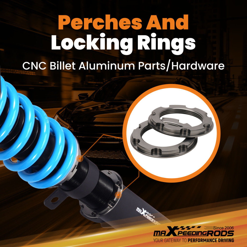 Maxpeedingrods T6 Coilovers Shock compatible for Mercedes-Benz W204 C180 C200 C220 C300 RWD