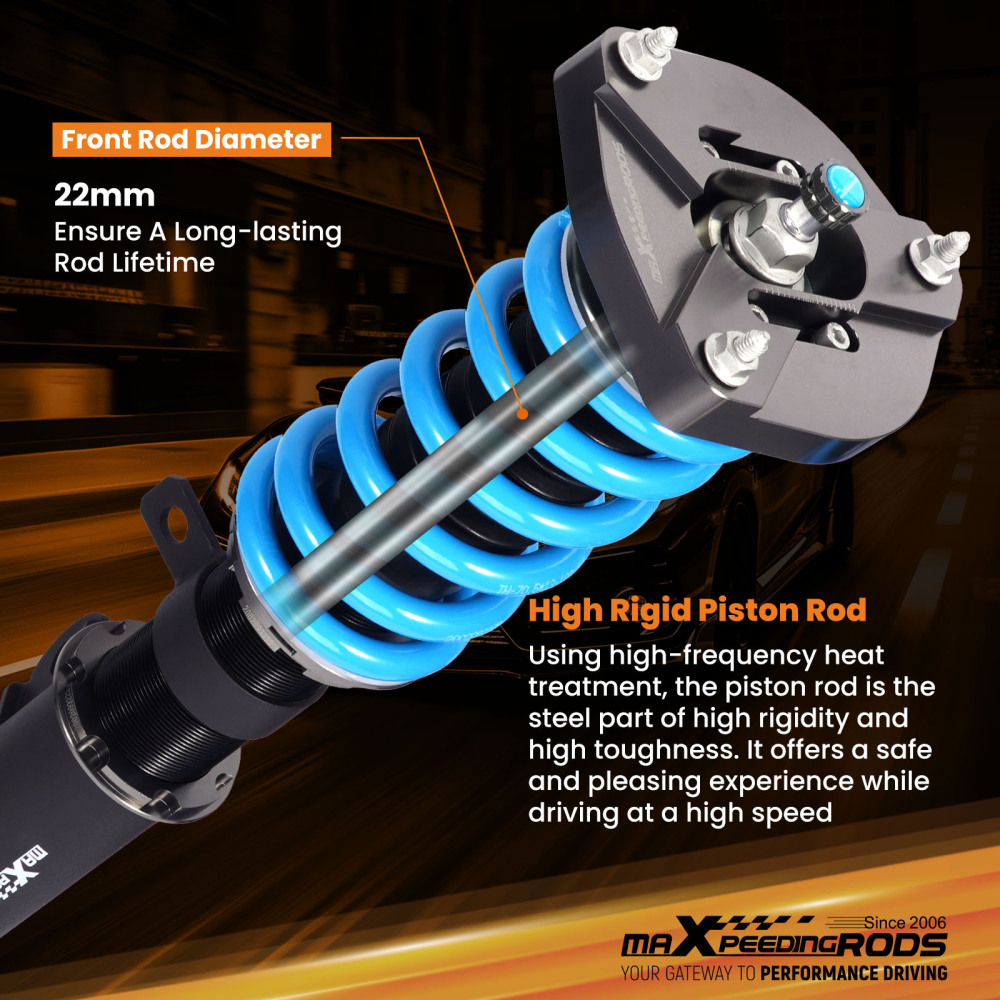 Maxpeedingrods T6 Coilovers Shock compatible for Mercedes-Benz W204 C180 C200 C220 C300 RWD