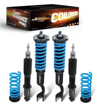 Coilovers 24 Way Adjustable Lowering Kit compatible for Mercedes Benz C-Class W205 4Matic
