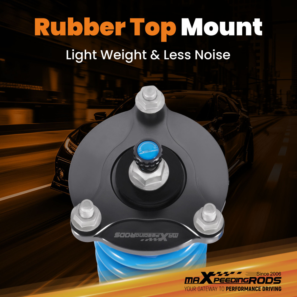 Coilovers 24 Way Adjustable Lowering Kit compatible for Mercedes Benz C-Class W205 4Matic