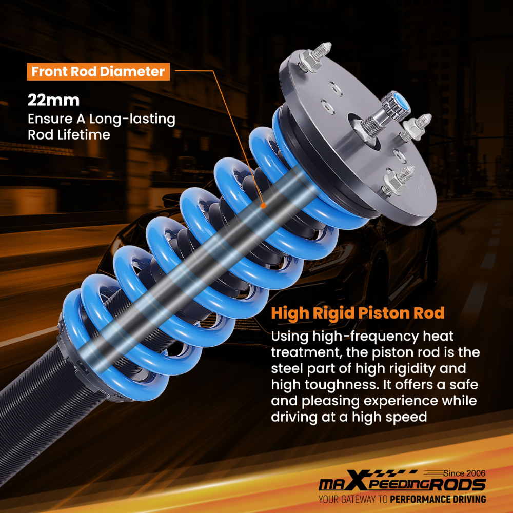 MaXpeedingrods T6 Coilovers Shock Kit compatible for Mercedes S-Class W220 S500 2WD 00-06