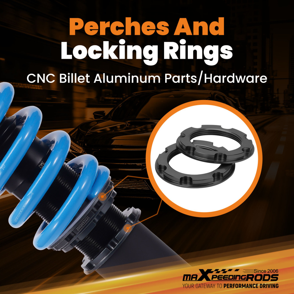 24 Way Damper Coilover Lowering Kit compatible for Mercedes-Benz W221 07-13 S350 S550 RWD