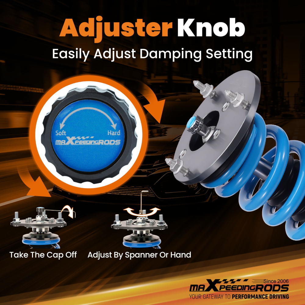 24 Way Damper Coilover Lowering Kit compatible for Mercedes-Benz W221 07-13 S350 S550 RWD